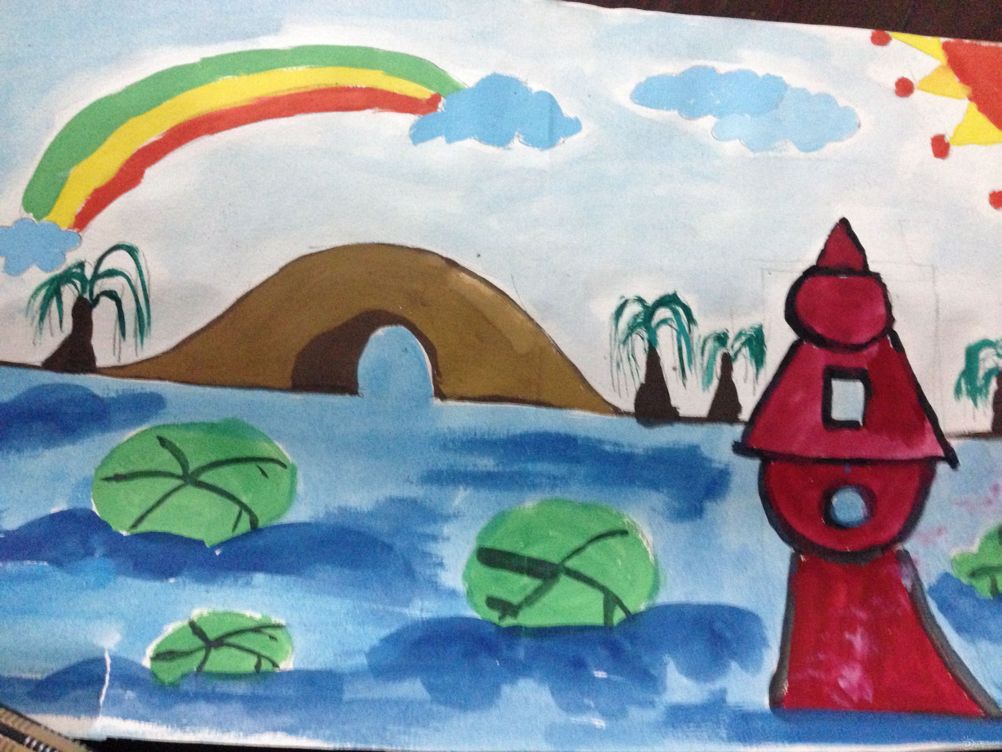 【亲子网络画展】  杭州美丽景色